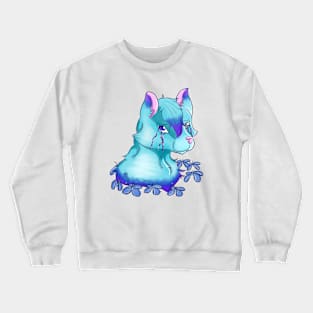 Sad Blue Wolf Crewneck Sweatshirt